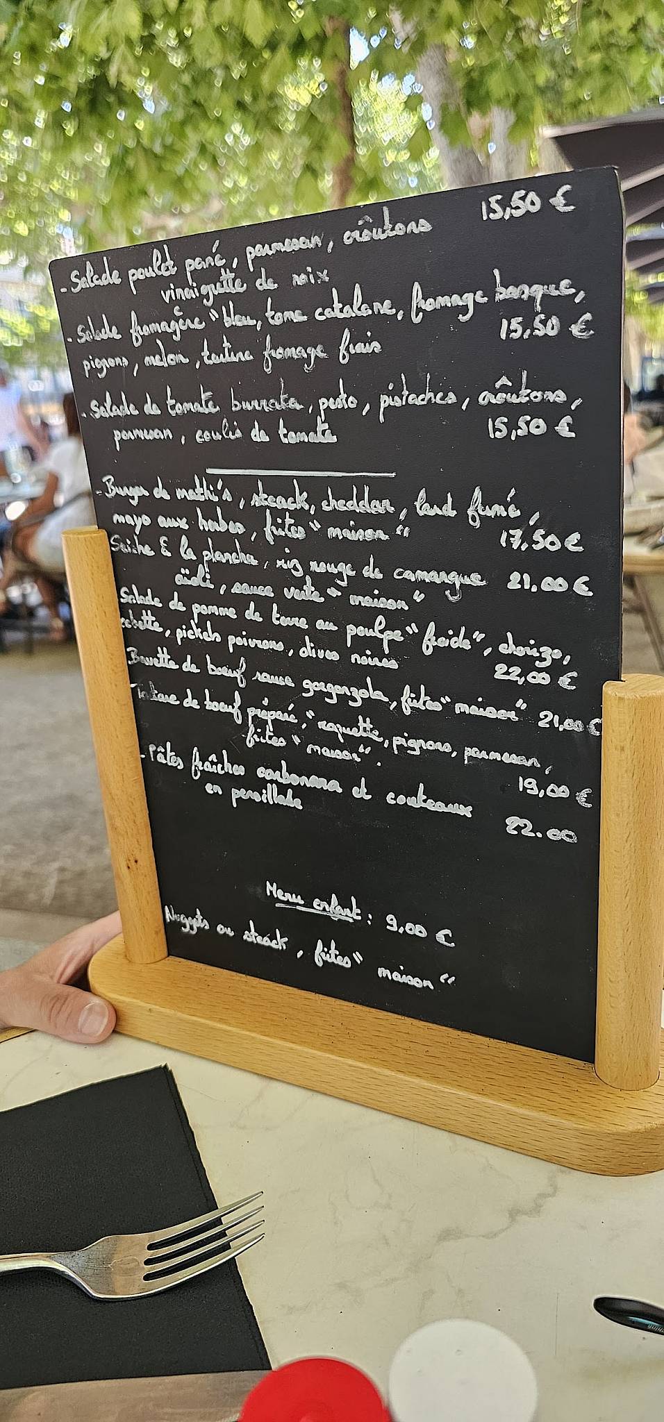 Le Mathi's меню