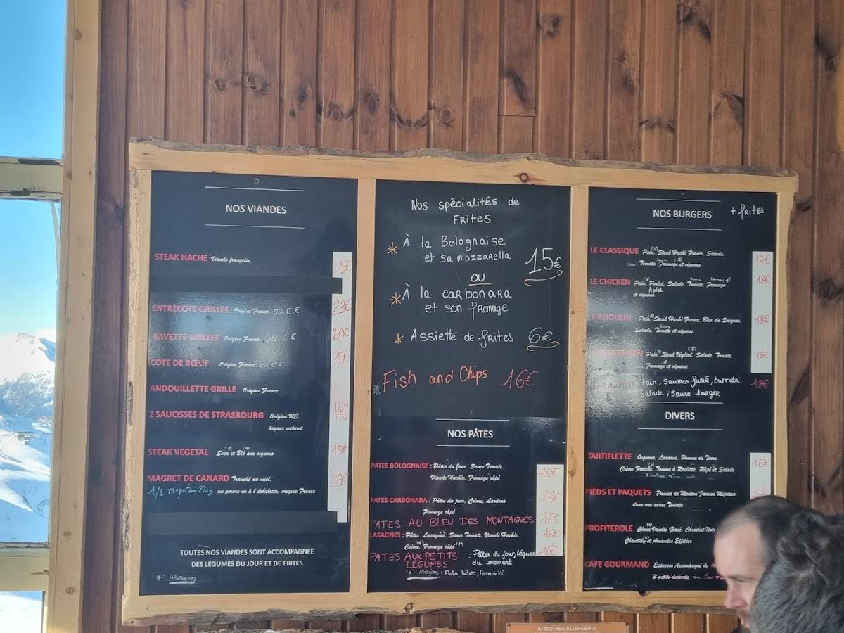 Le Panoramique - Restaurant d'Altitude меню