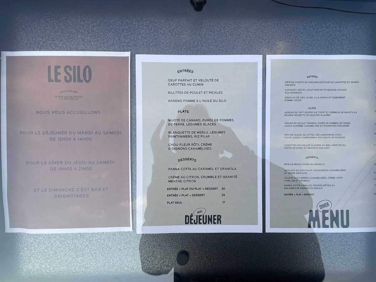 Le Silo меню