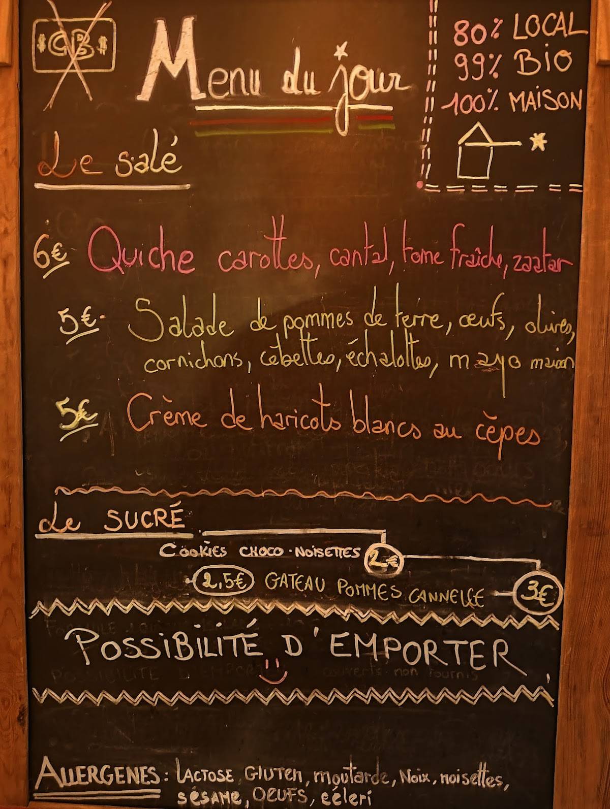 L'embuscaf меню