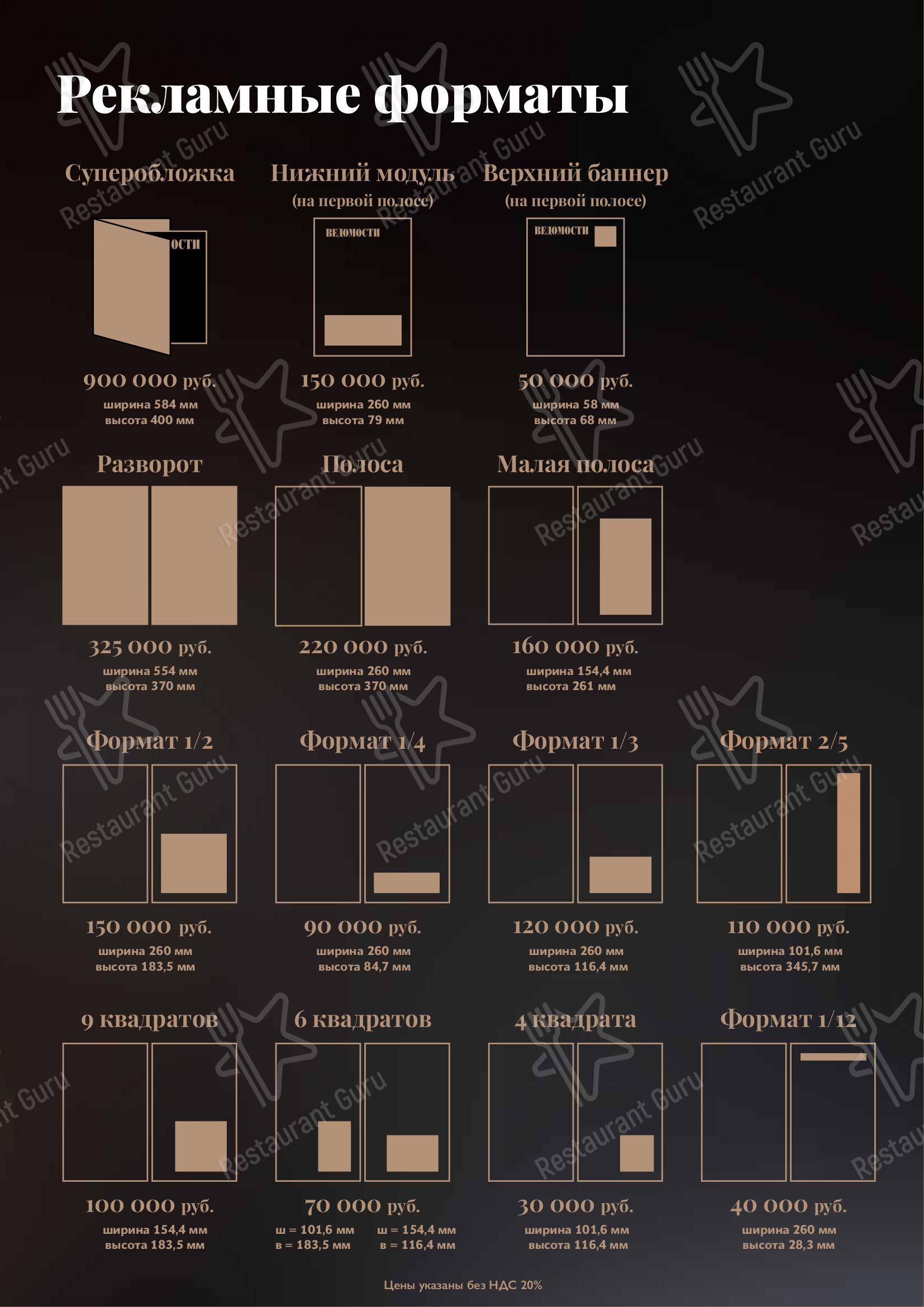 Меню ресторана Les Menus Par Pierre - Dinner Menu