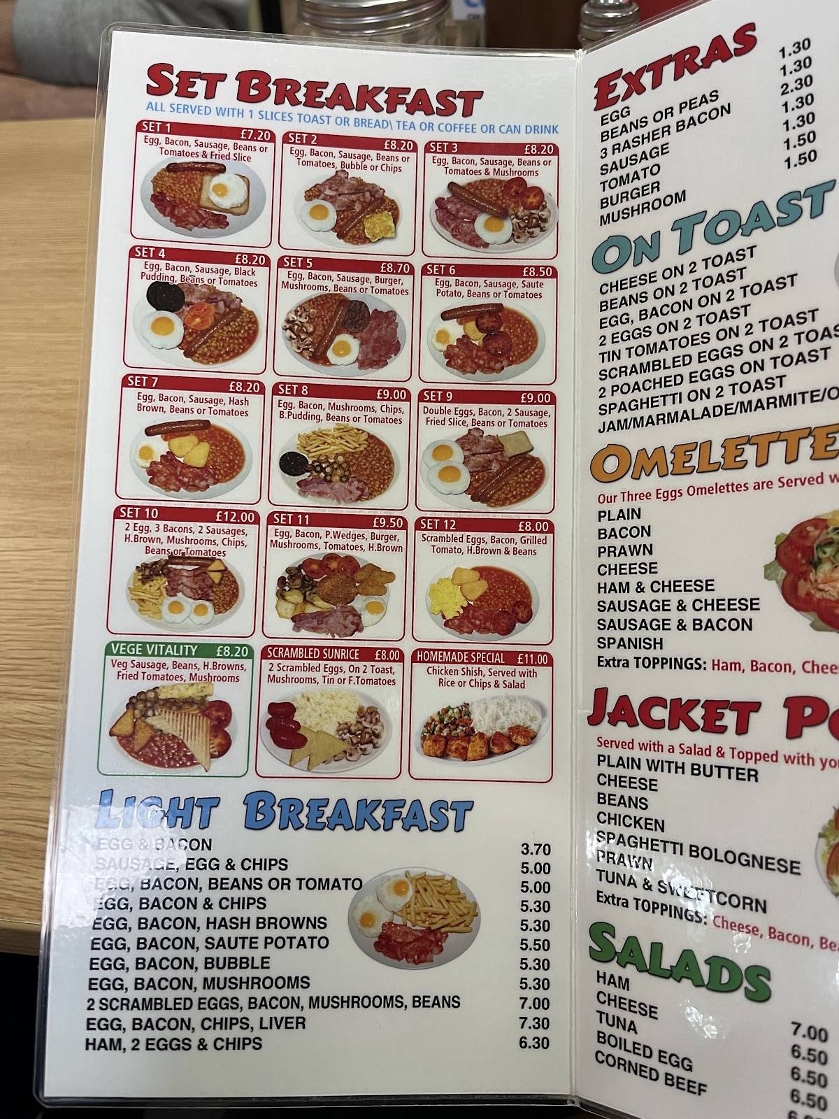 Sutton Cafe меню