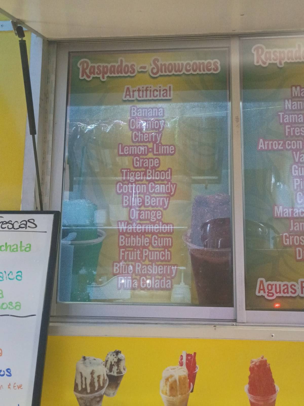 Los Raspadones меню