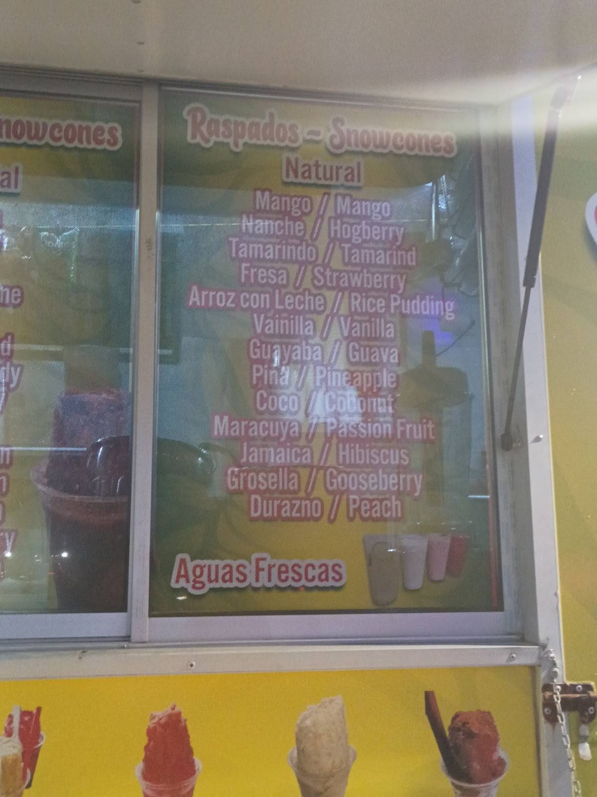 Los Raspadones меню