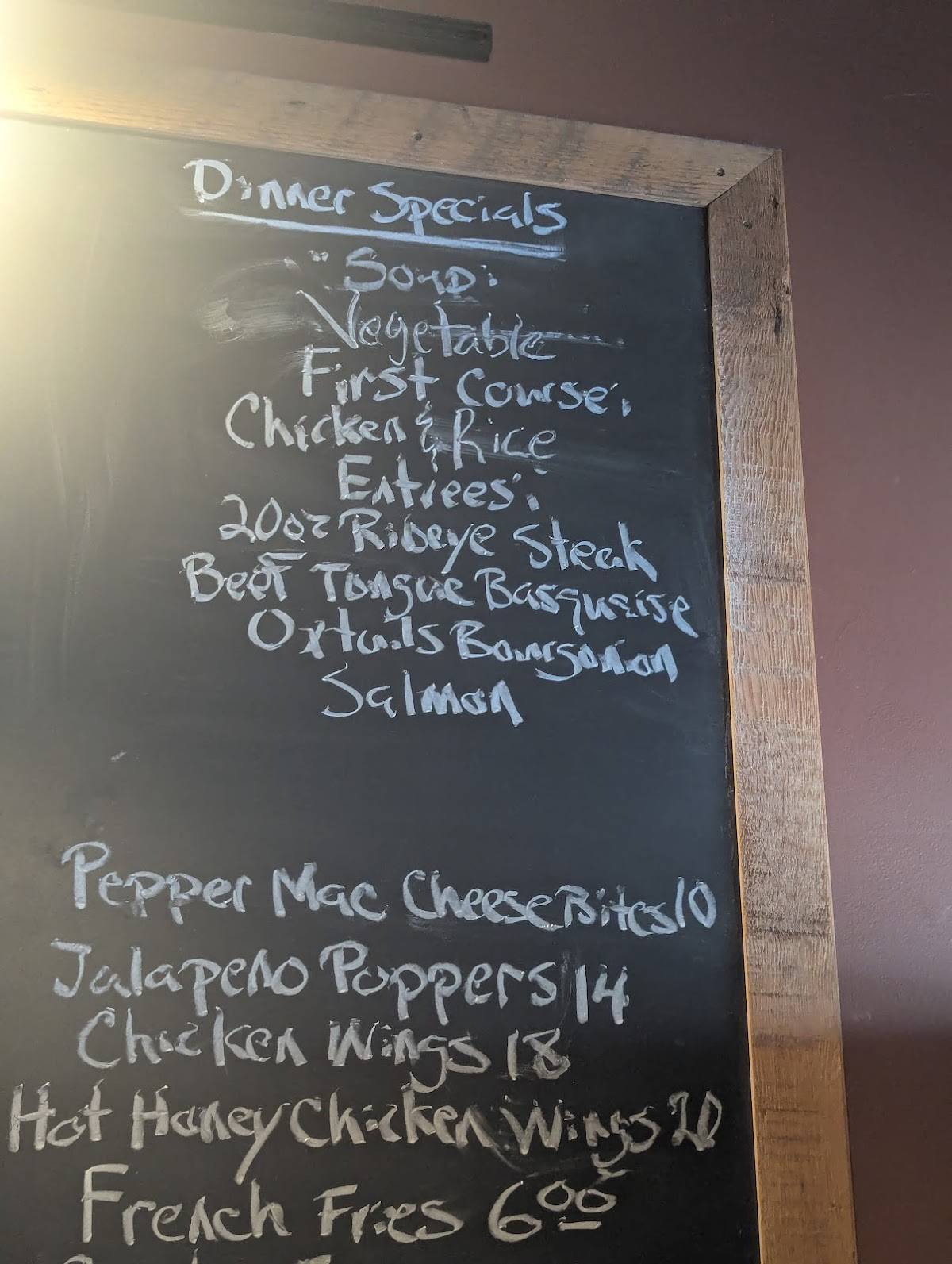 Louis' Basque Corner меню