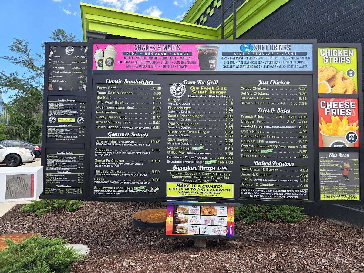 Beef-A-Roo меню