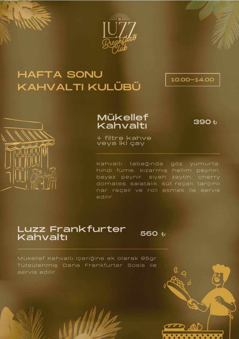 Luzz Kitchen & Coffee меню