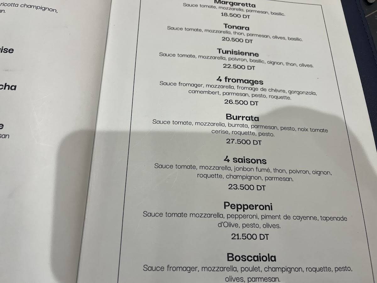 MIAM'S SAHLOUL меню
