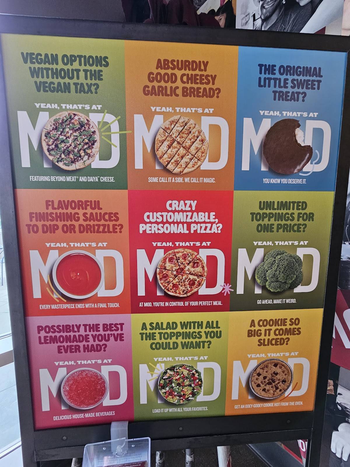 MOD Pizza меню