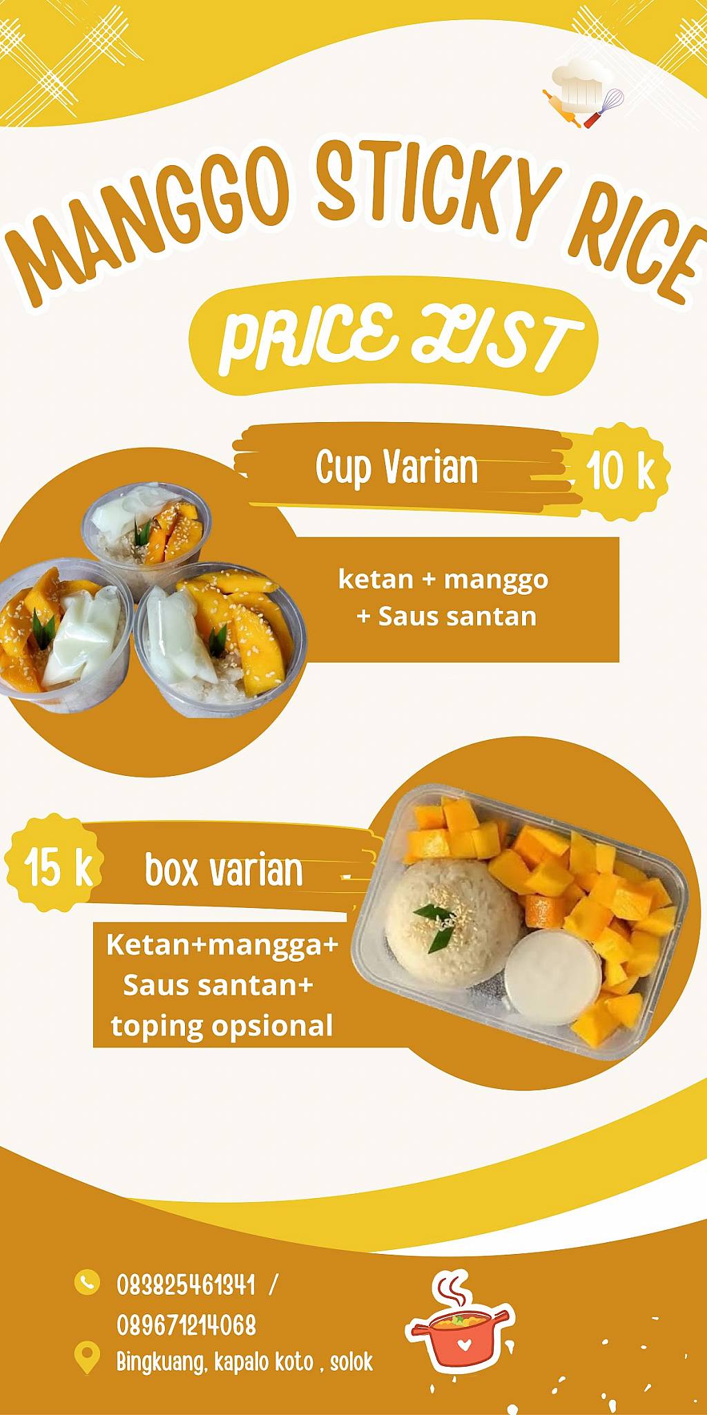 Manggo Sticky Rice меню