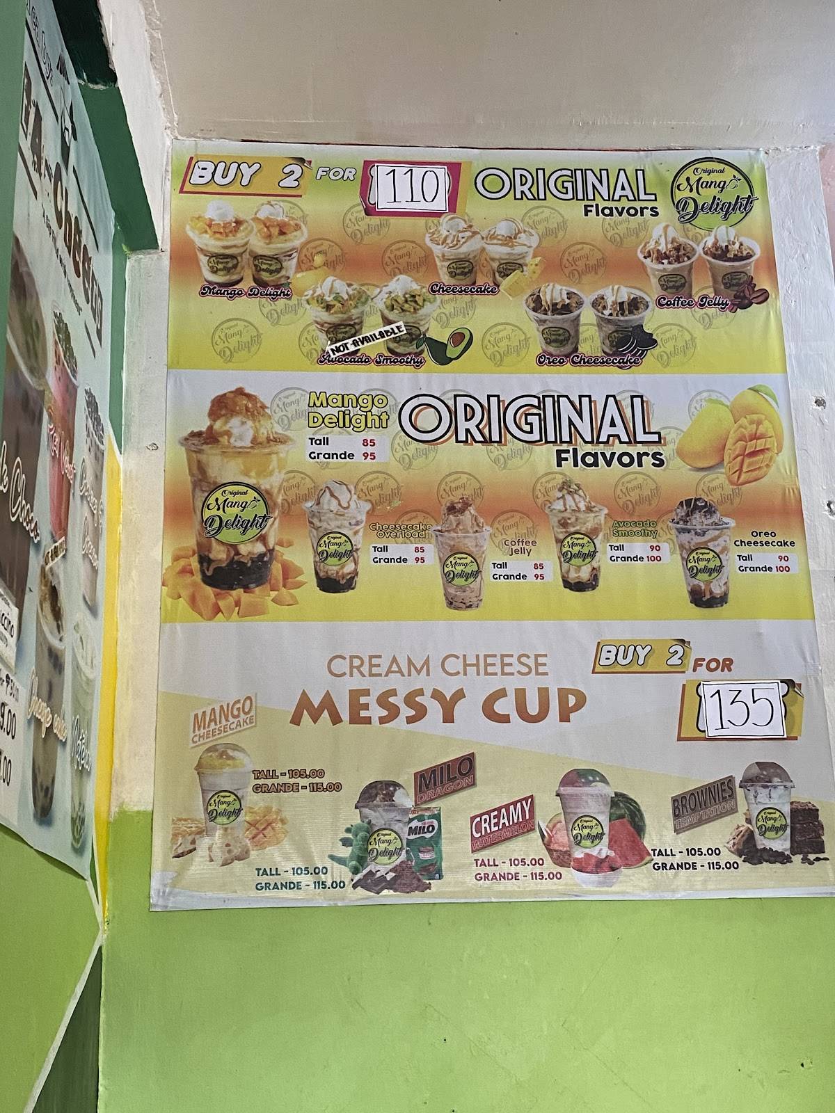 Mango Delight меню