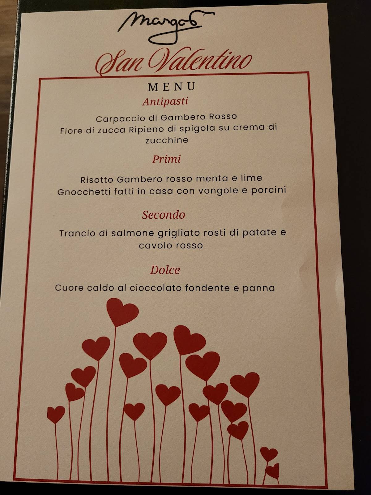 Margot - Ristorante Prati меню