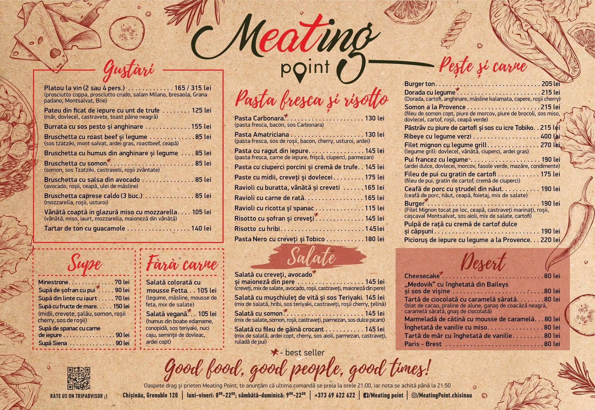 Meating Point меню