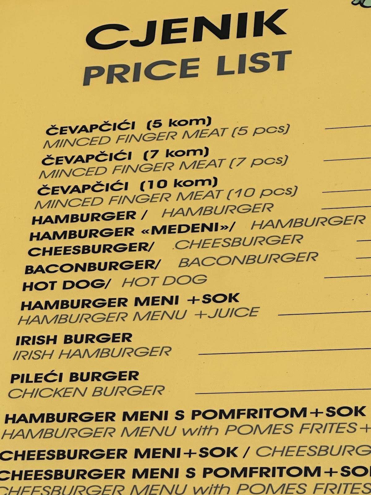 Medeni меню