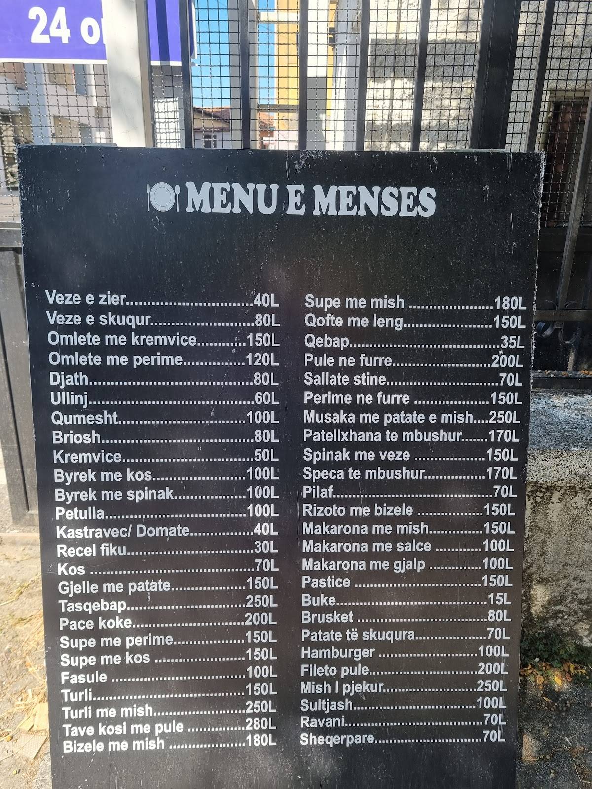 Mensa e Qytetit Shkodër меню
