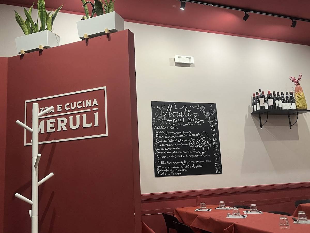 Merulì - Pizza e Cucina меню