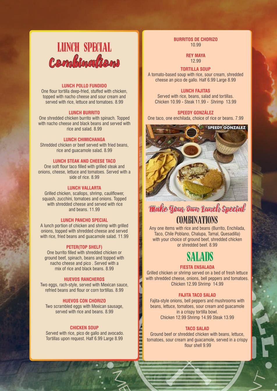 Mesquite Grill меню