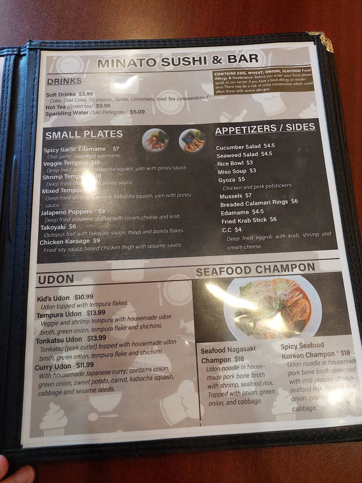 Minato Sushi & Bar меню