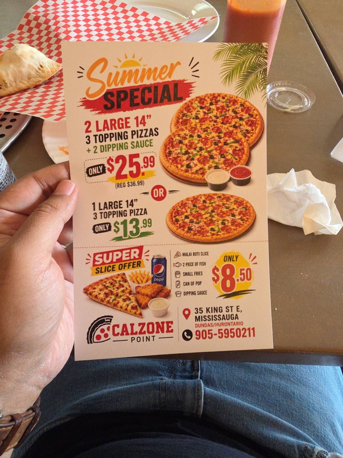 Calzone Point меню