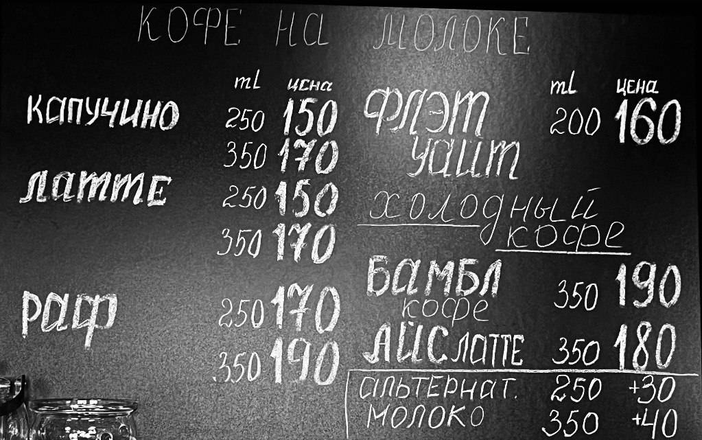 Moloko coffee меню