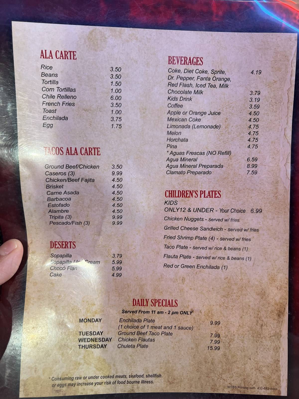 Montecito Bar & Grill меню