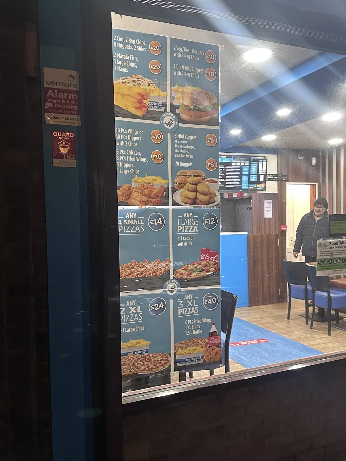 Mr Cod & Pizza меню