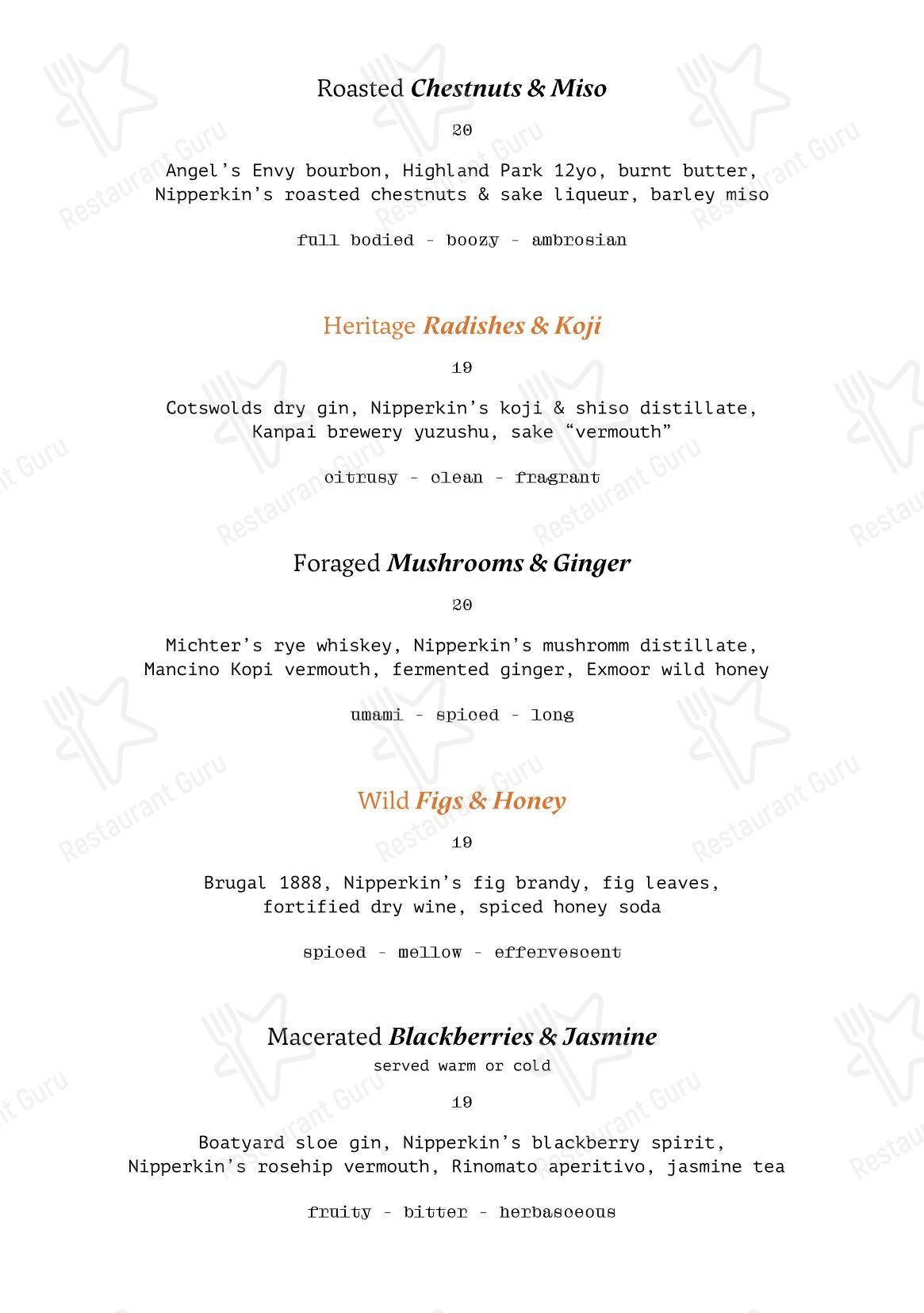 NIJŪ в Лондоне - Buffet Menu
