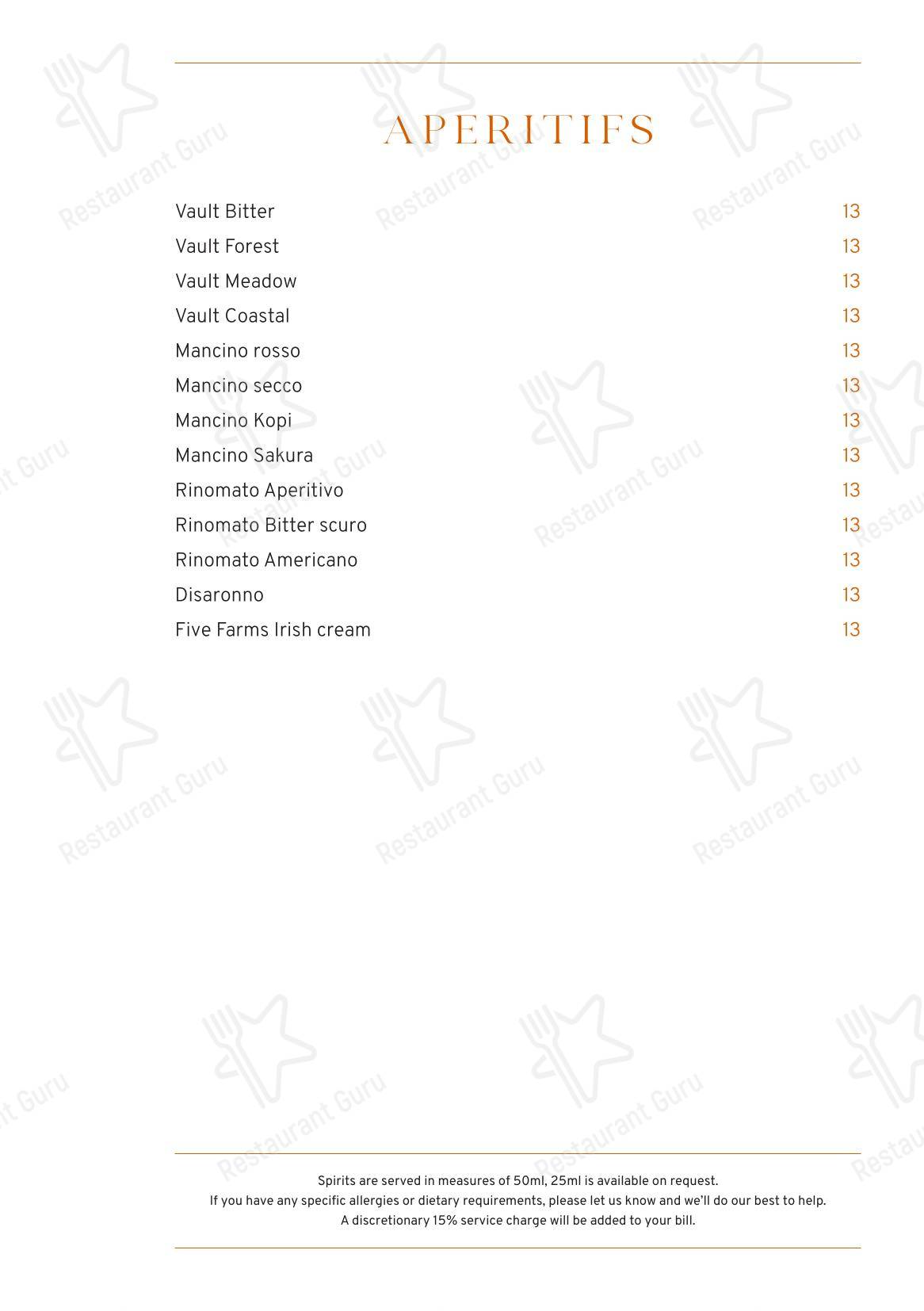 Меню ресторана NIJŪ - Drink menu