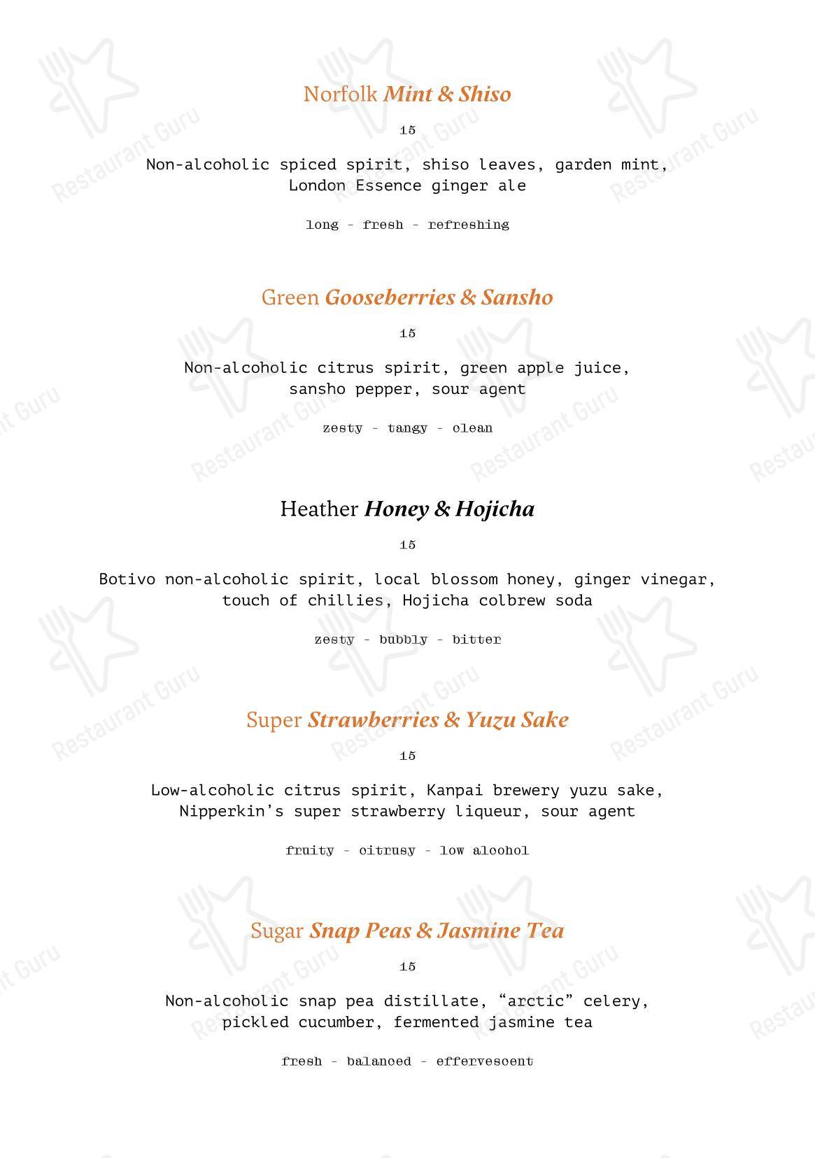 NIJŪ в Лондоне - Buffet Menu