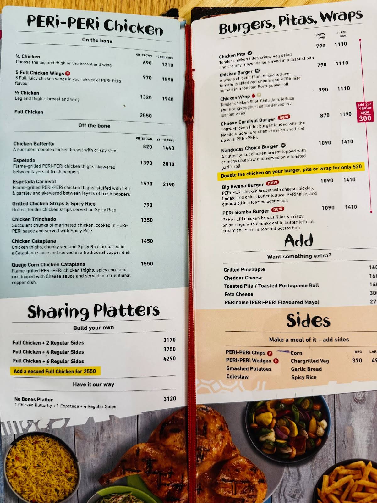 Nando's Multan меню