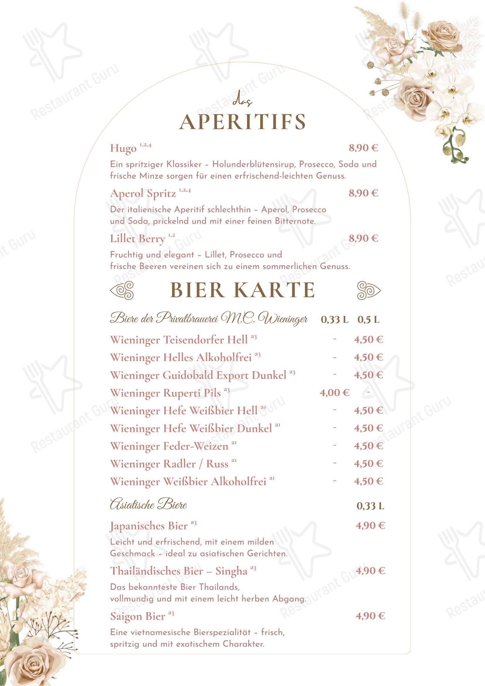 Меню ресторана Nem Inzell Restaraunt в Инцелле