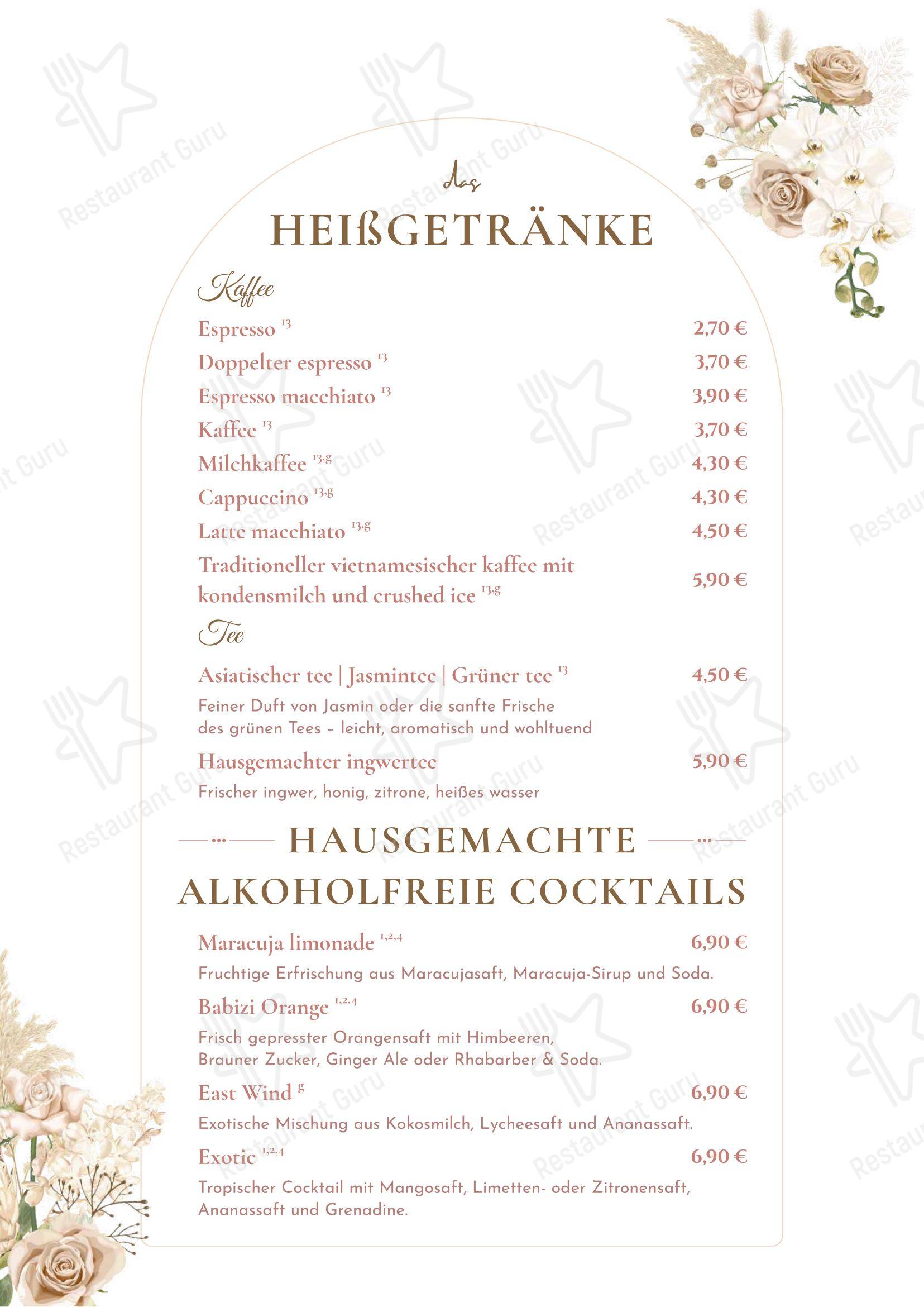 Nem Inzell Restaraunt в Инцелле - Меню