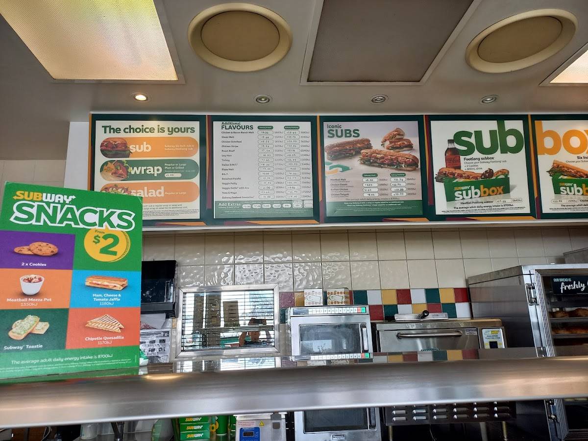 Subway меню