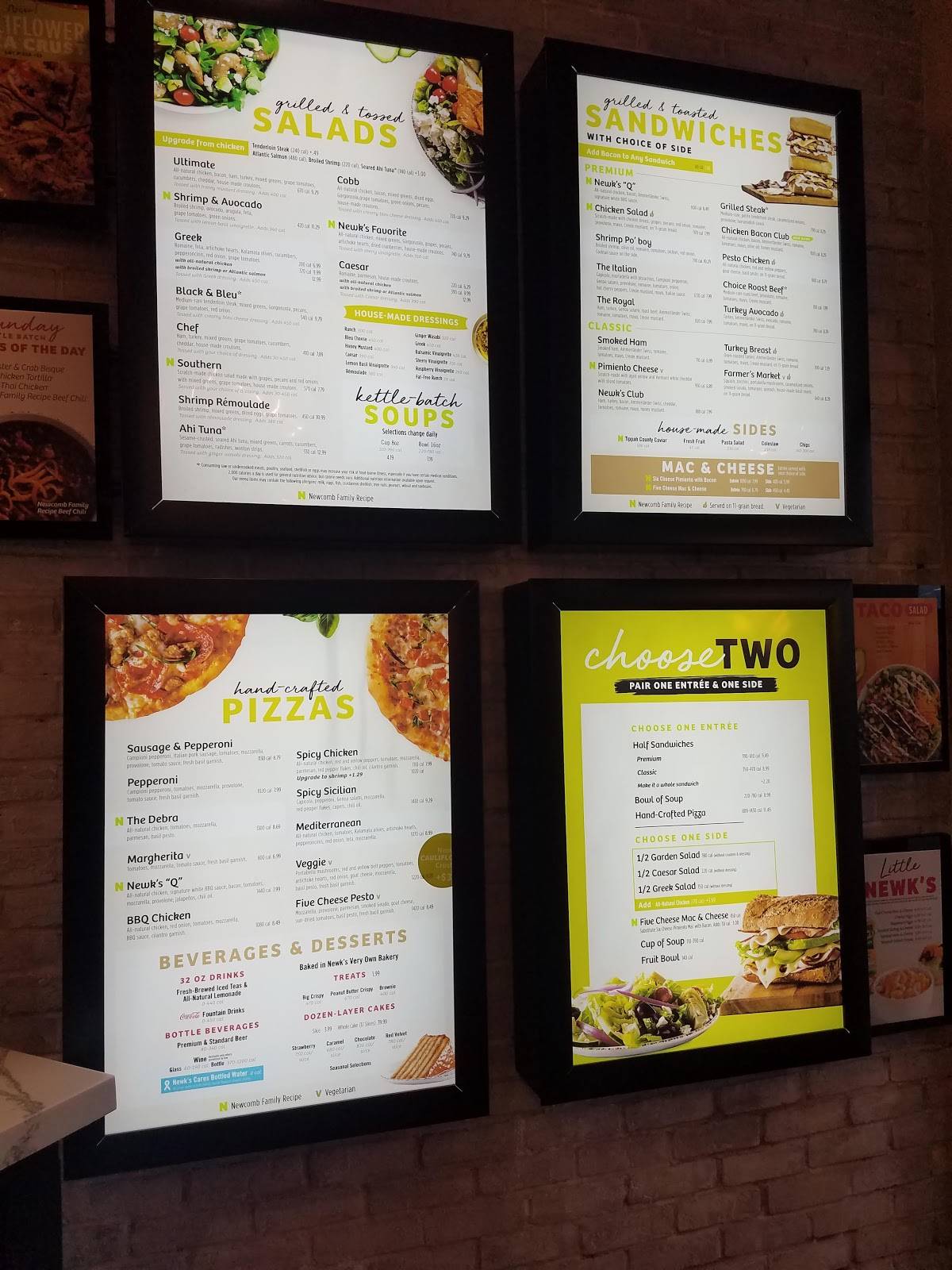 Newk's Eatery меню