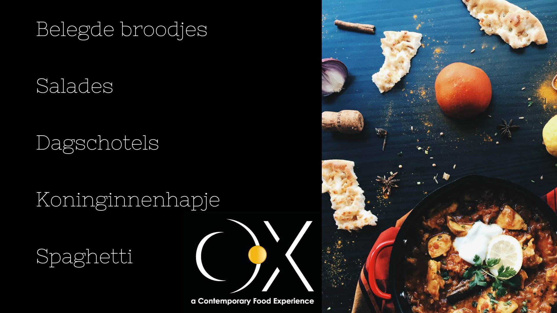 OX Antwerp меню