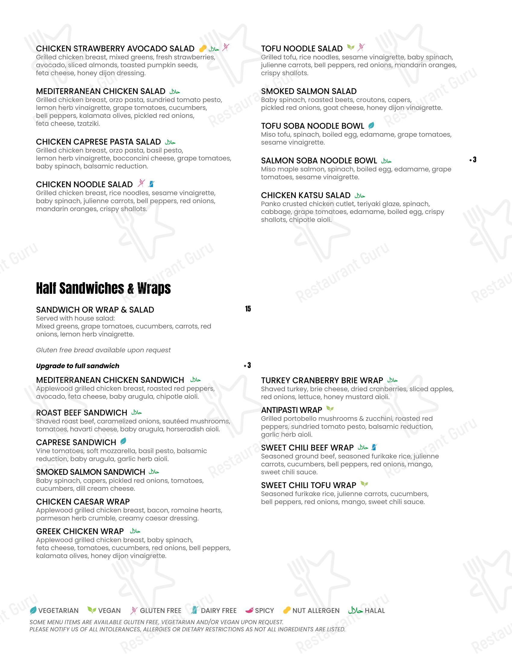 Взгляните на меню October Gallery Café