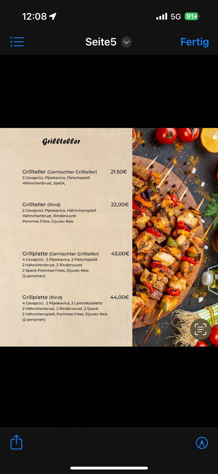 Restaurant Raj меню
