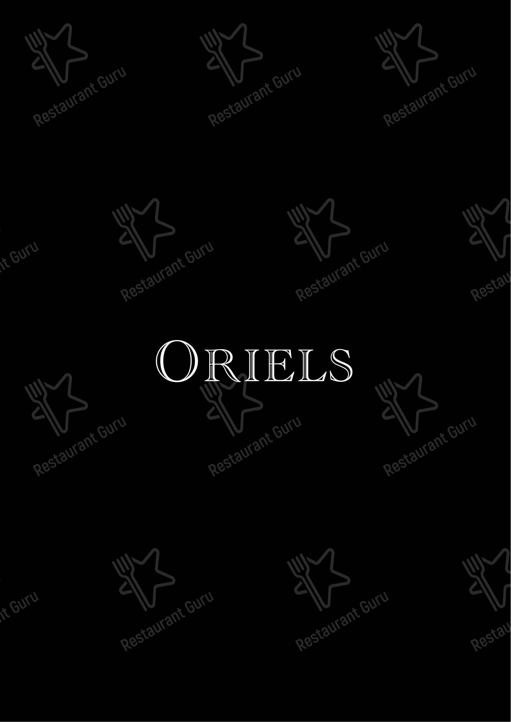 Oriels Exeter в Эксетере - 菜单