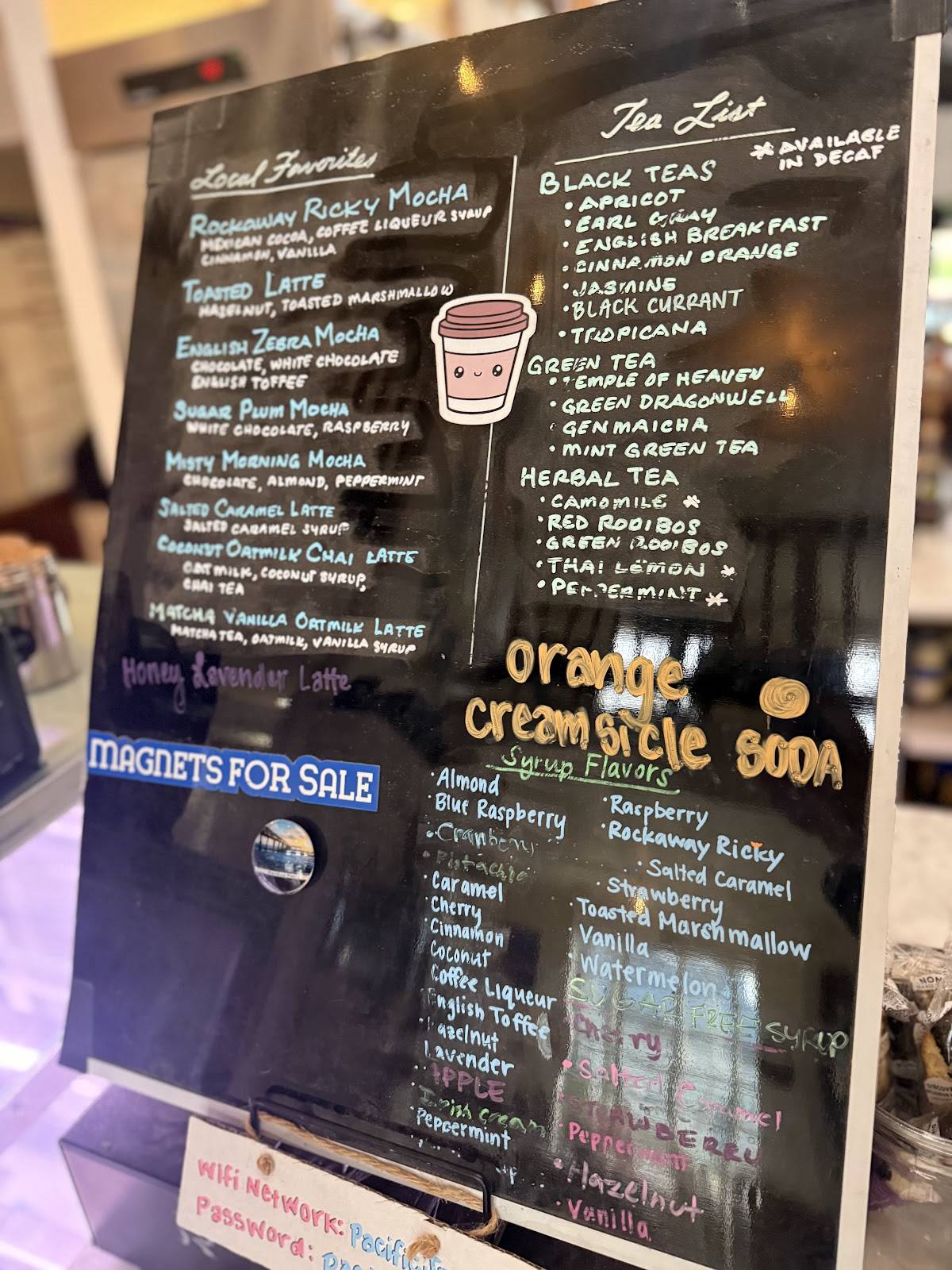 Pacific Java Cafe меню