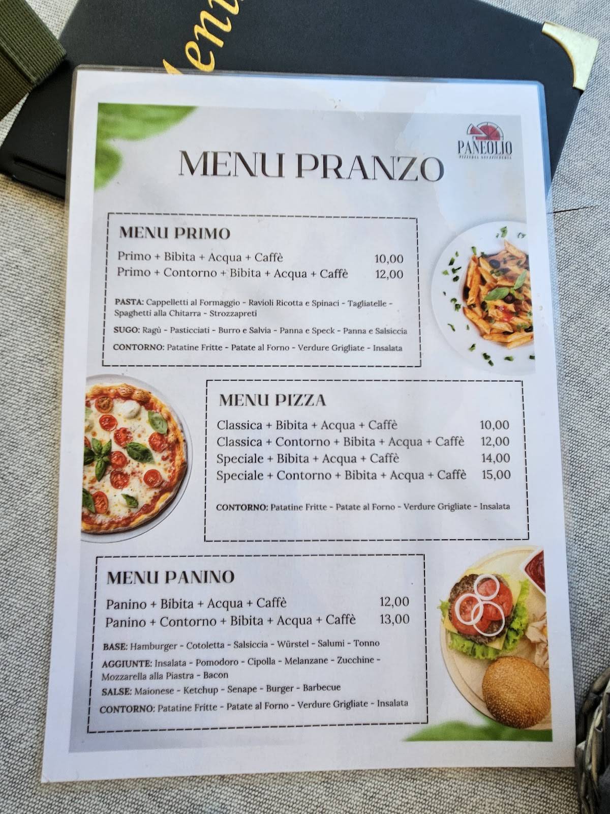 PaneOlio - Pizzeria Forlì меню