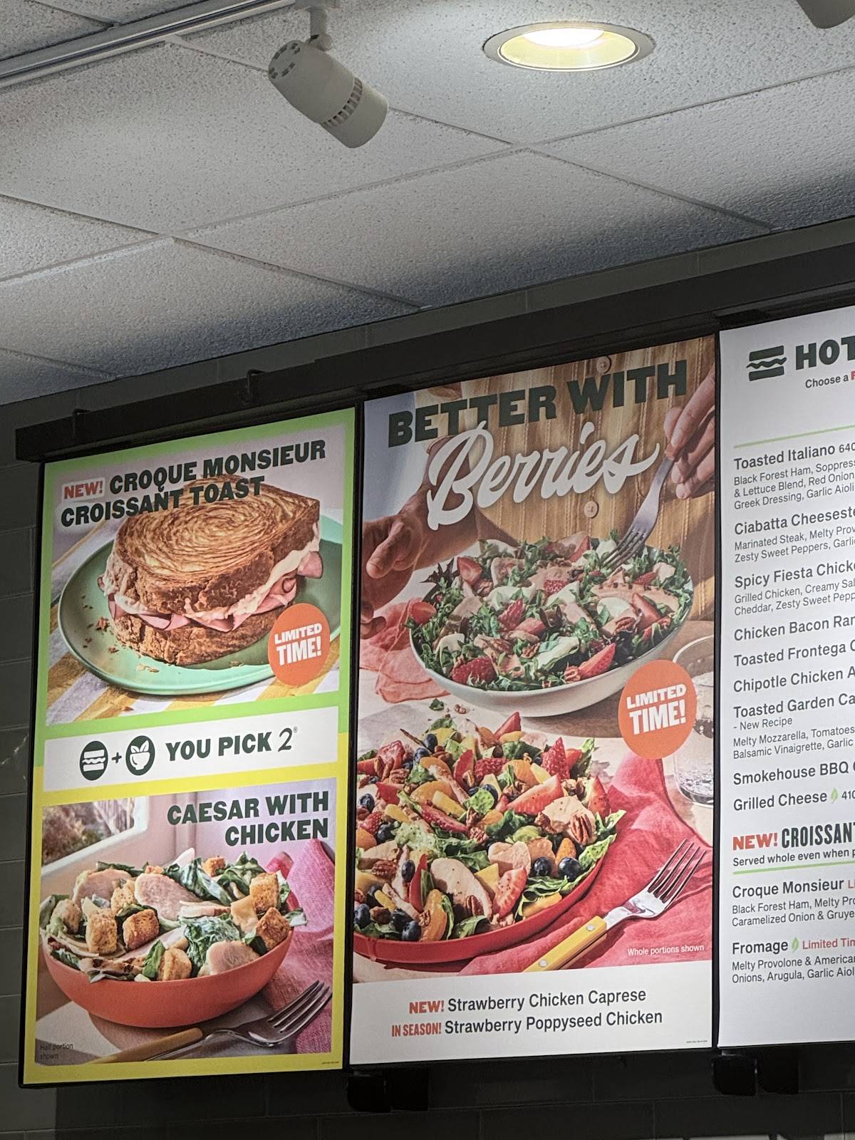 Panera Bread меню