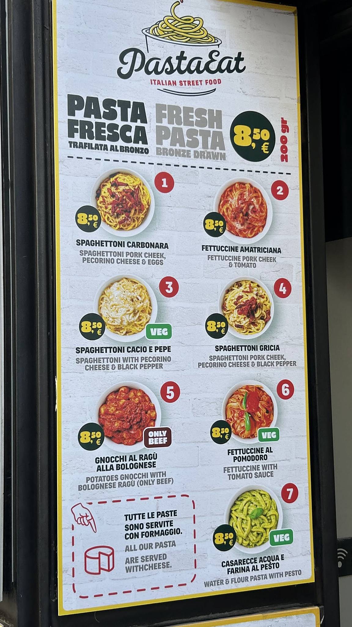 Pastaeat меню
