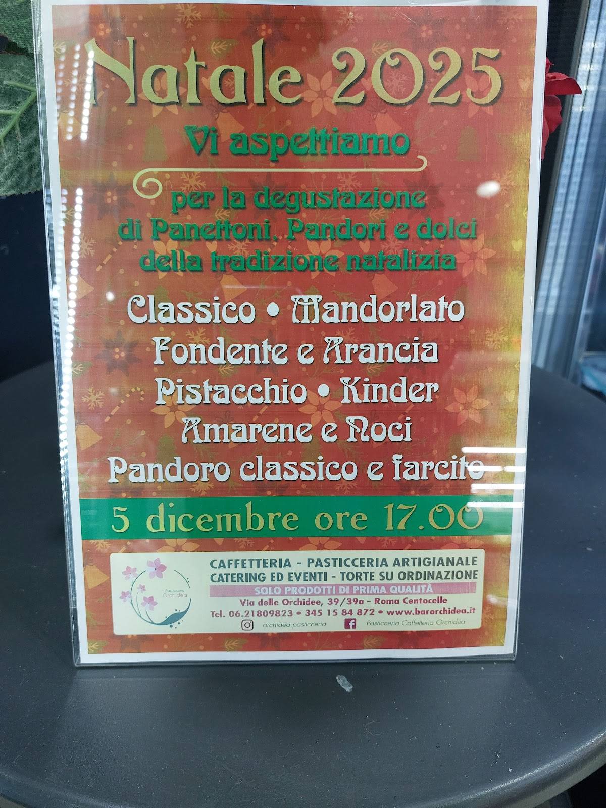 Pasticceria Artigianale L'Orchidea меню