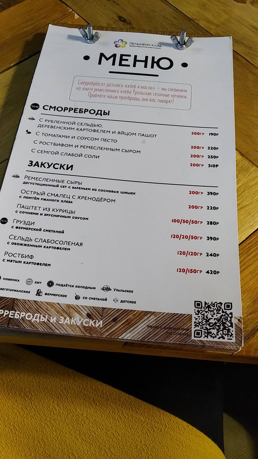 Пельмени клаб меню