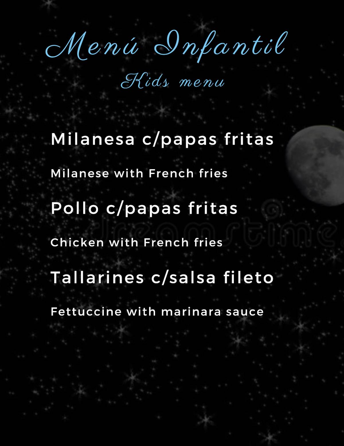 Peña La Noche Contigo меню