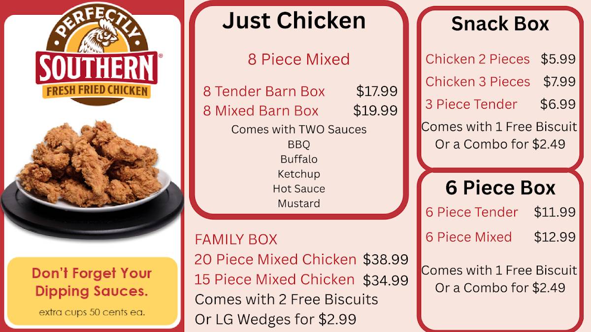 Perfectly Southern Fried Chicken меню