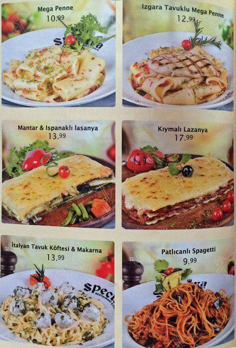 Supper Club, Kuruçeşme меню