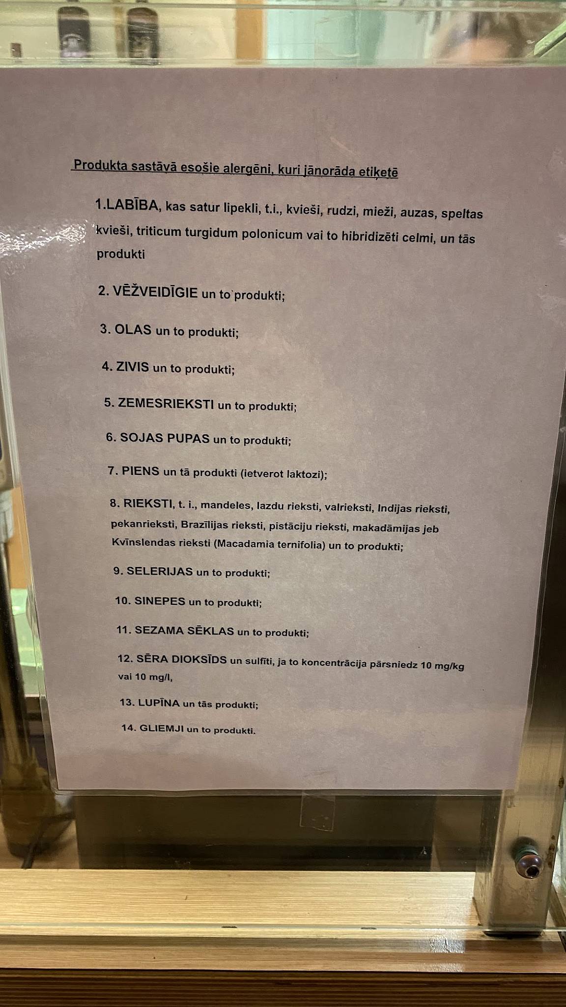 Perons Nr.1 меню