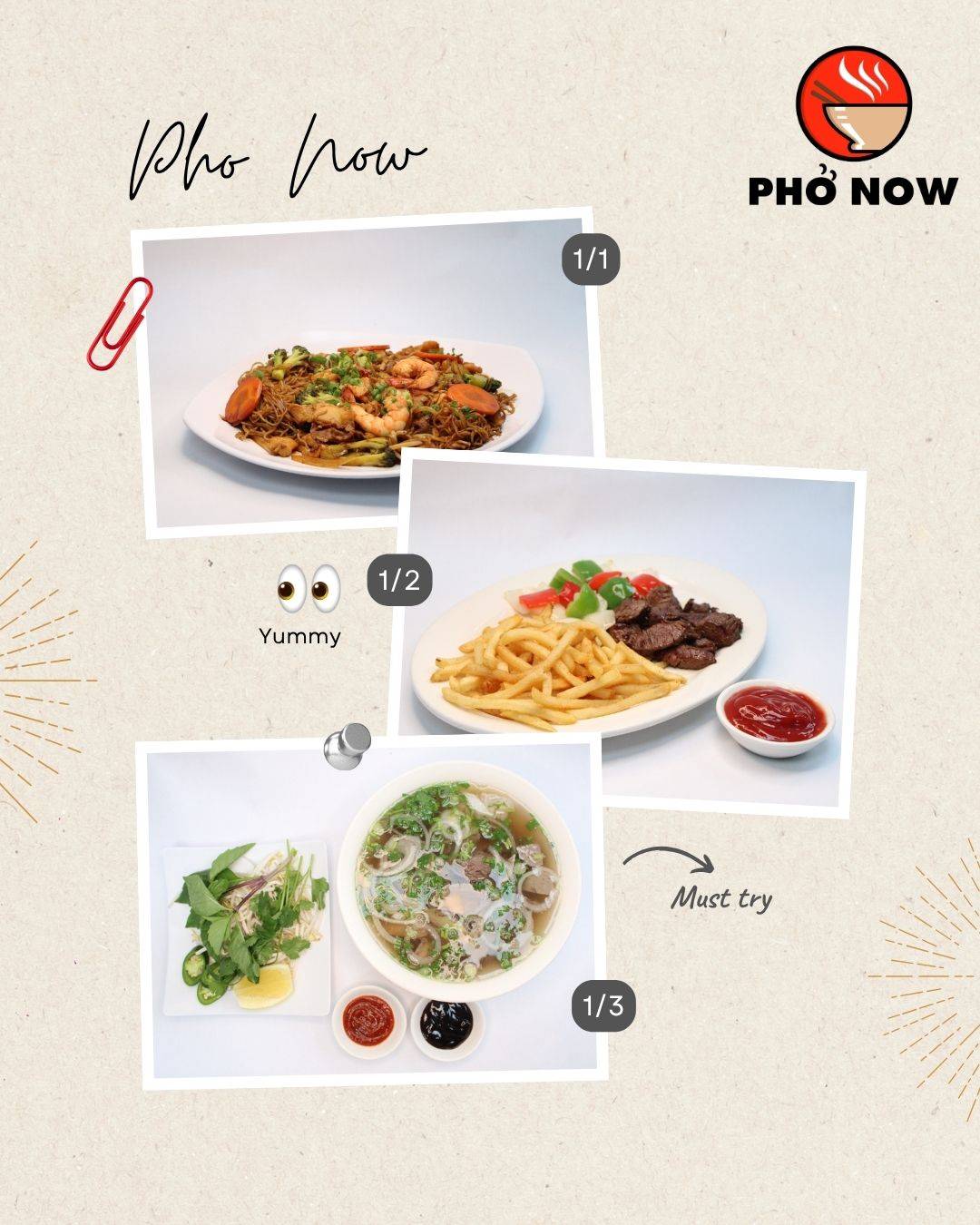 Pho Now меню