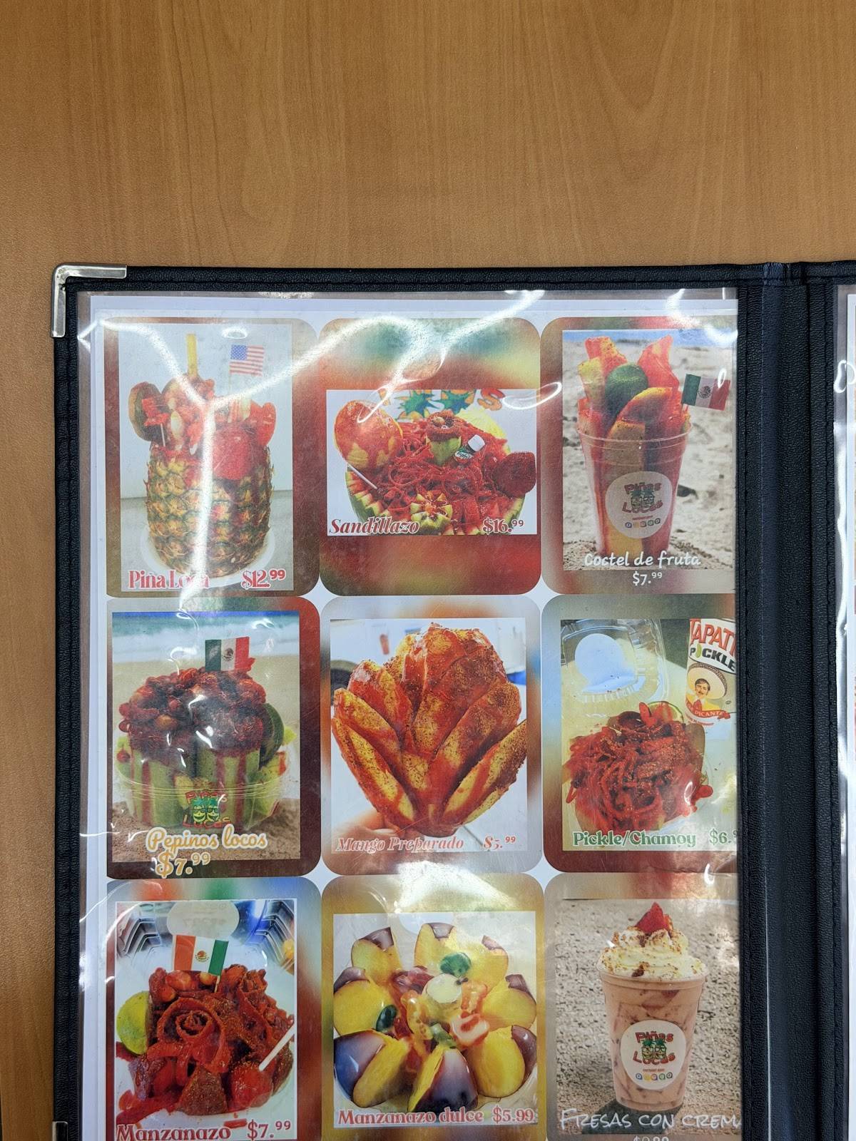 Piñas Locas Mexican меню
